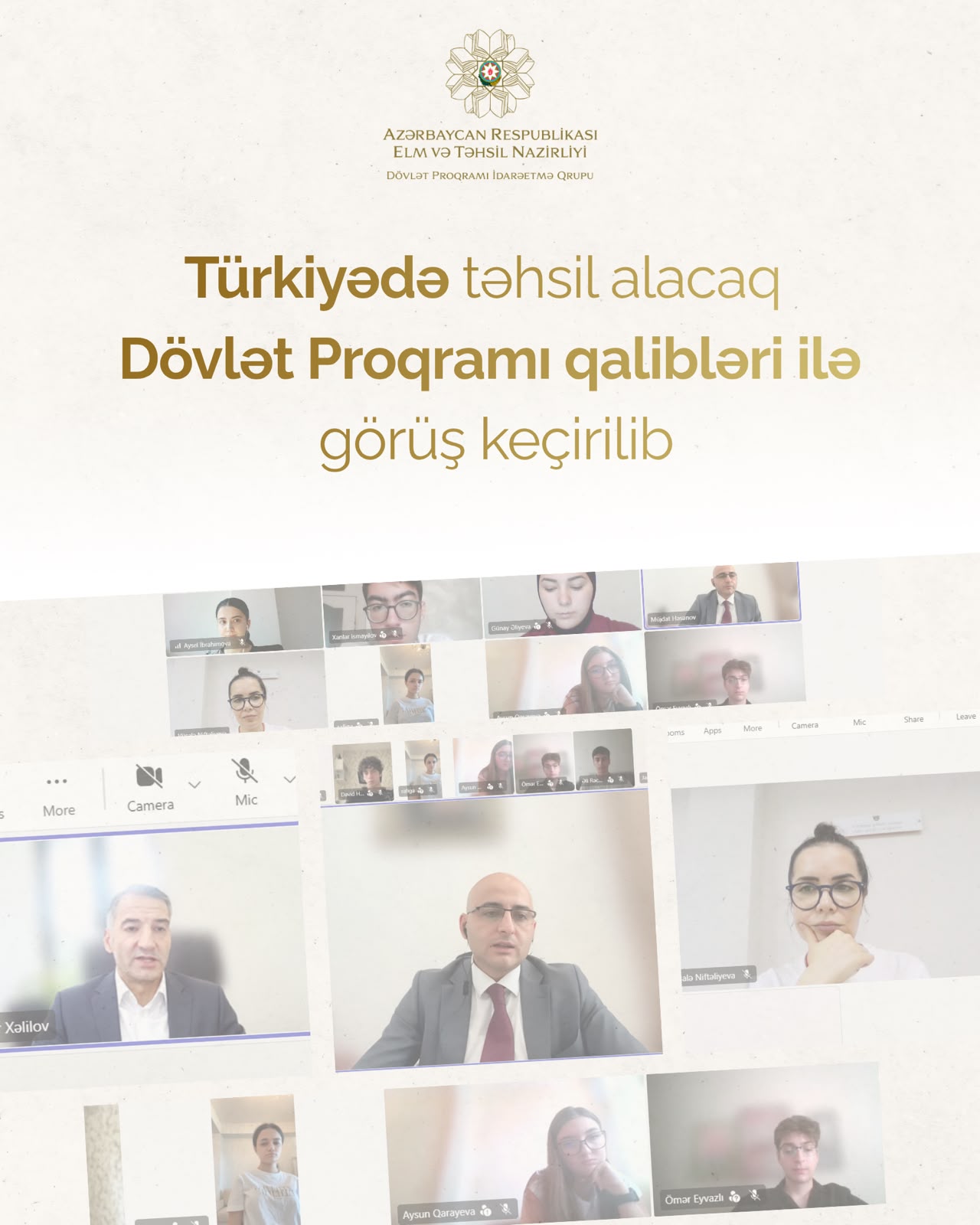 Türkiyədə təhsil alacaq tələbələrlə görüş keçirilib
