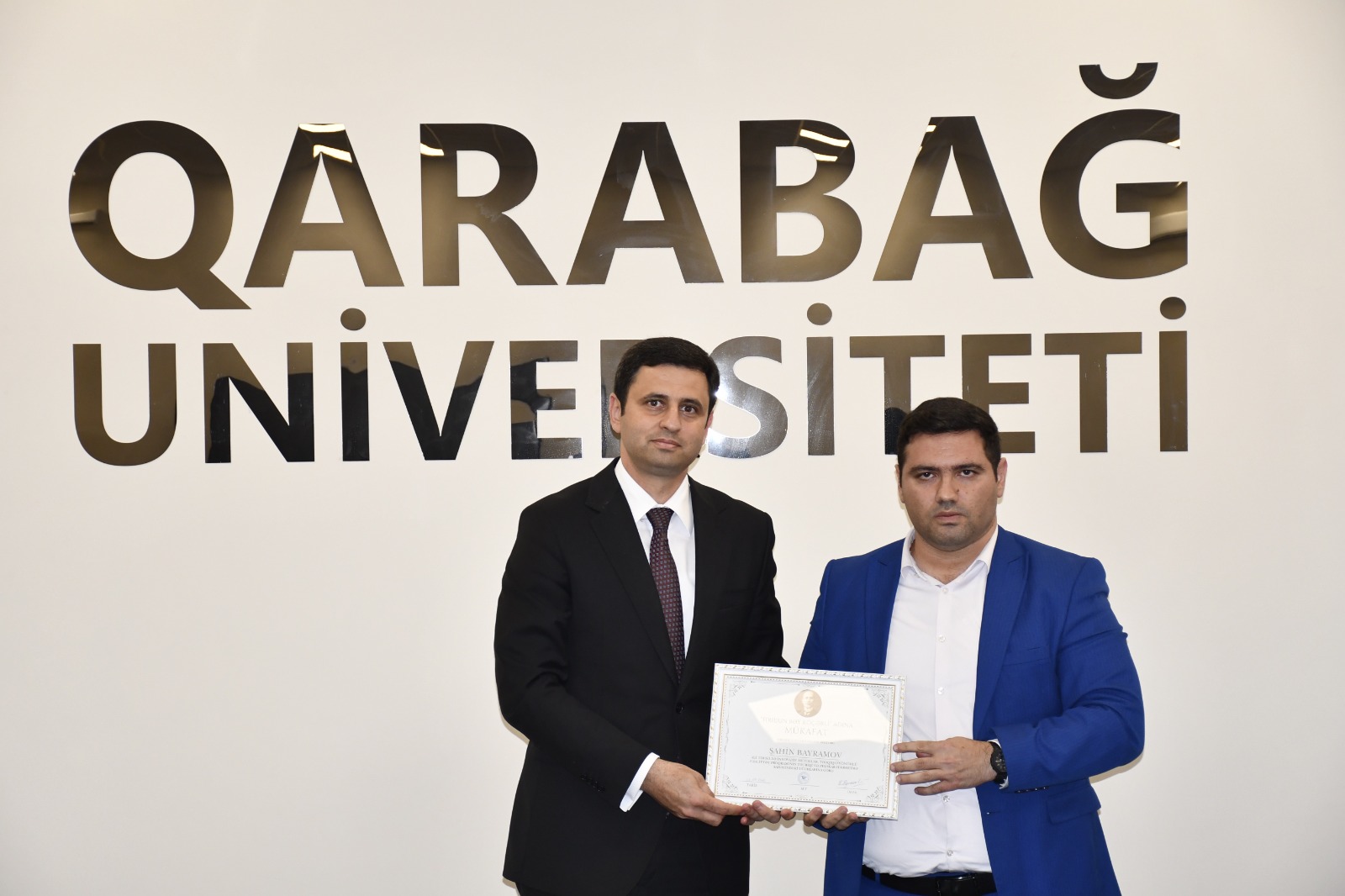&ldquo;Firidun bəy Köçərli&rdquo; mükafatı&nbsp;Qarabağ Universitetinin rəhbərliyinə təqdim edilib