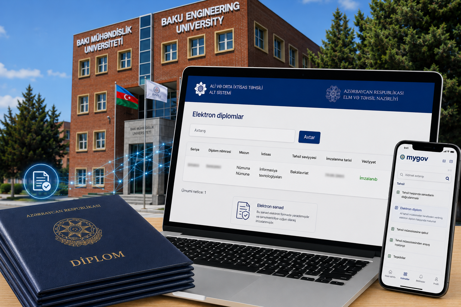 BMU-da&nbsp;elektron diplomların imzalanması başa çatdırılıb