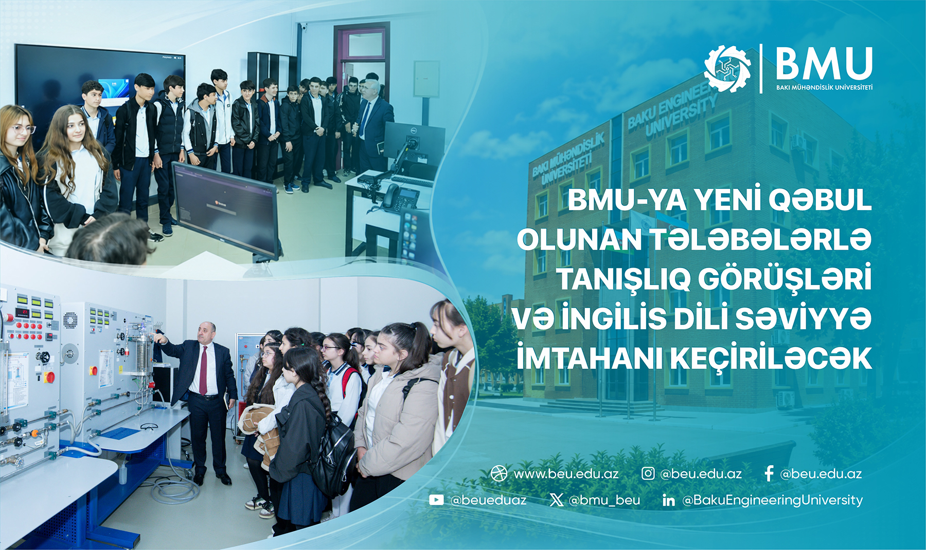 Yeni qəbul olunan tələbələrlə görüş keçiriləcək