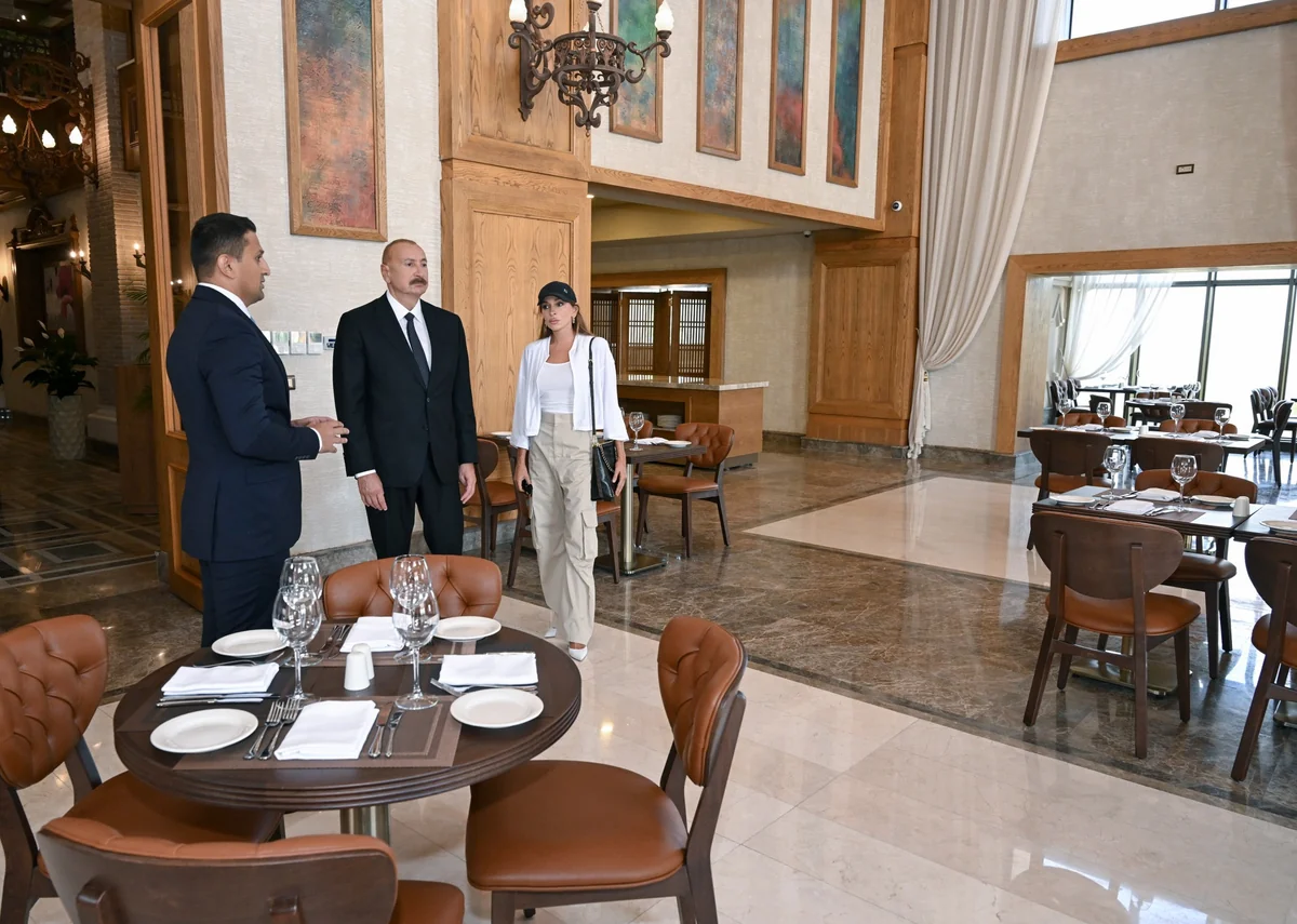 İlham Əliyev Şamaxıda "Pirqulu Park" hotelinin açılışını edib