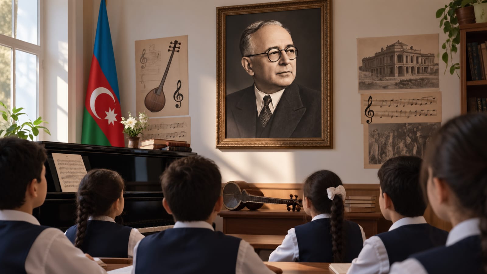 Musiqi müəllimi: "Şagirdlərim dərsdə&nbsp;&nbsp;Üzeyir bəyin əsərlərini səhnələşdirəcək"