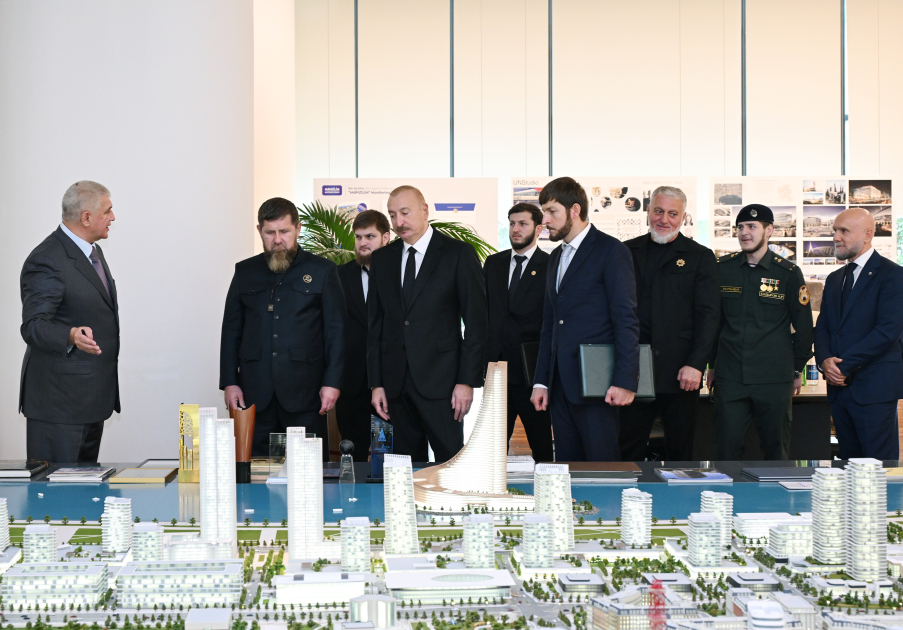 Azərbaycan və&nbsp;Çeçenistan liderləri&nbsp;&nbsp;Ağ Şəhərdə olublar - FOTOLAR