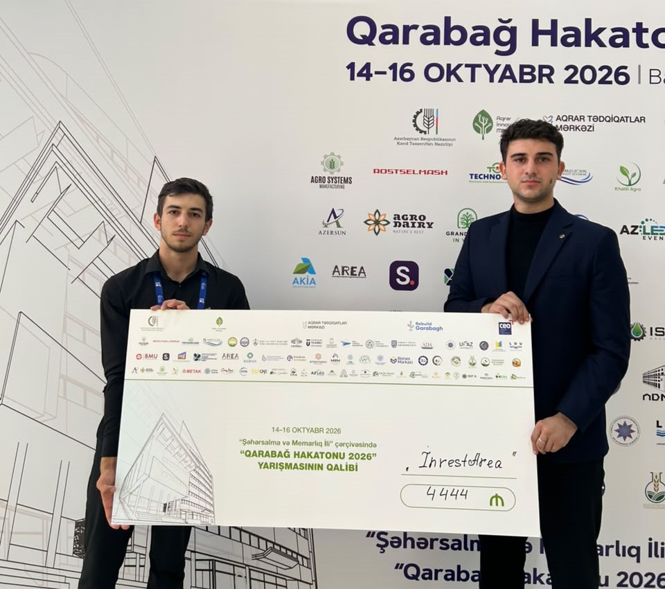 BMU tələbələri &ldquo;Qarabağ Hakatonu 2026&rdquo;nın qalibi olublar