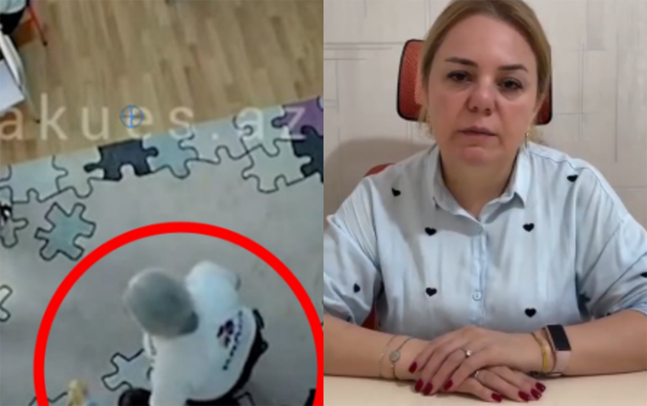 Autizmli uşağı vuran&nbsp;müəllim üzr istədi -&nbsp;VİDEO